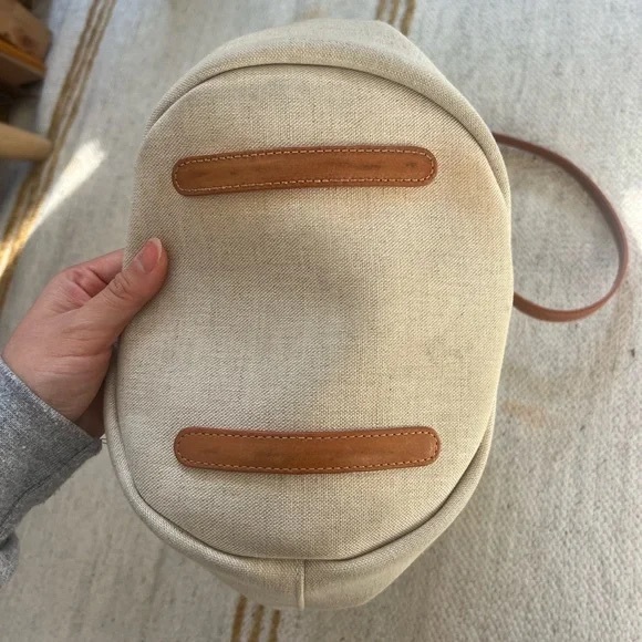 Mansur Gavriel Canvas Mini Circle Bucket Bag - Picture 5 of 5